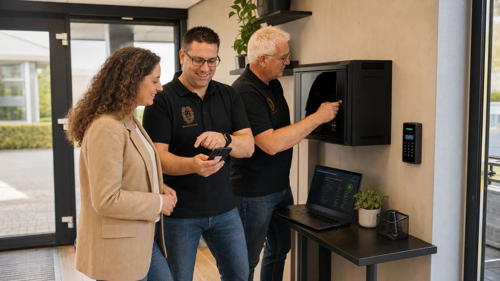 Mike Veenstra bewaakt beveiligingsmeldingen en back-upstatus